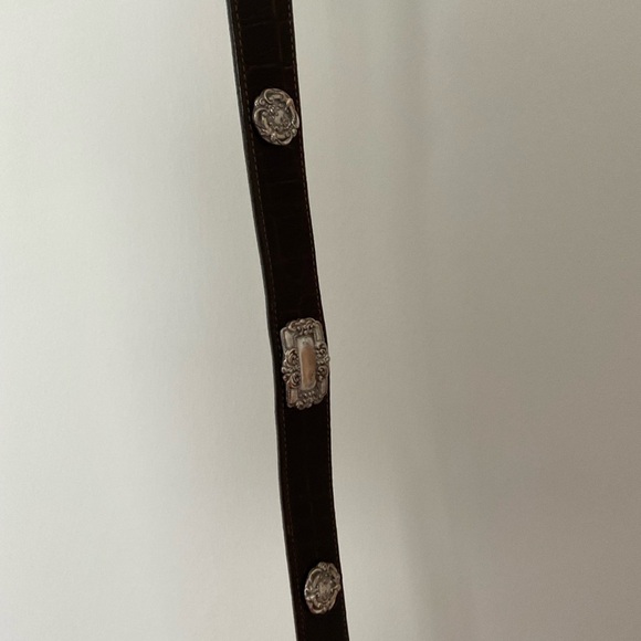 Vintage 1993 Brighton Croc Embossed Belt M42209 - Picture 8 of 11